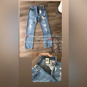 Women’s Levi 501 26x30 jeans